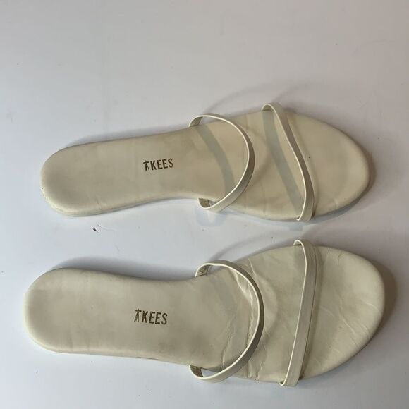 Tkees Gemma cream leather dual strap sandals - Picture 6 of 7